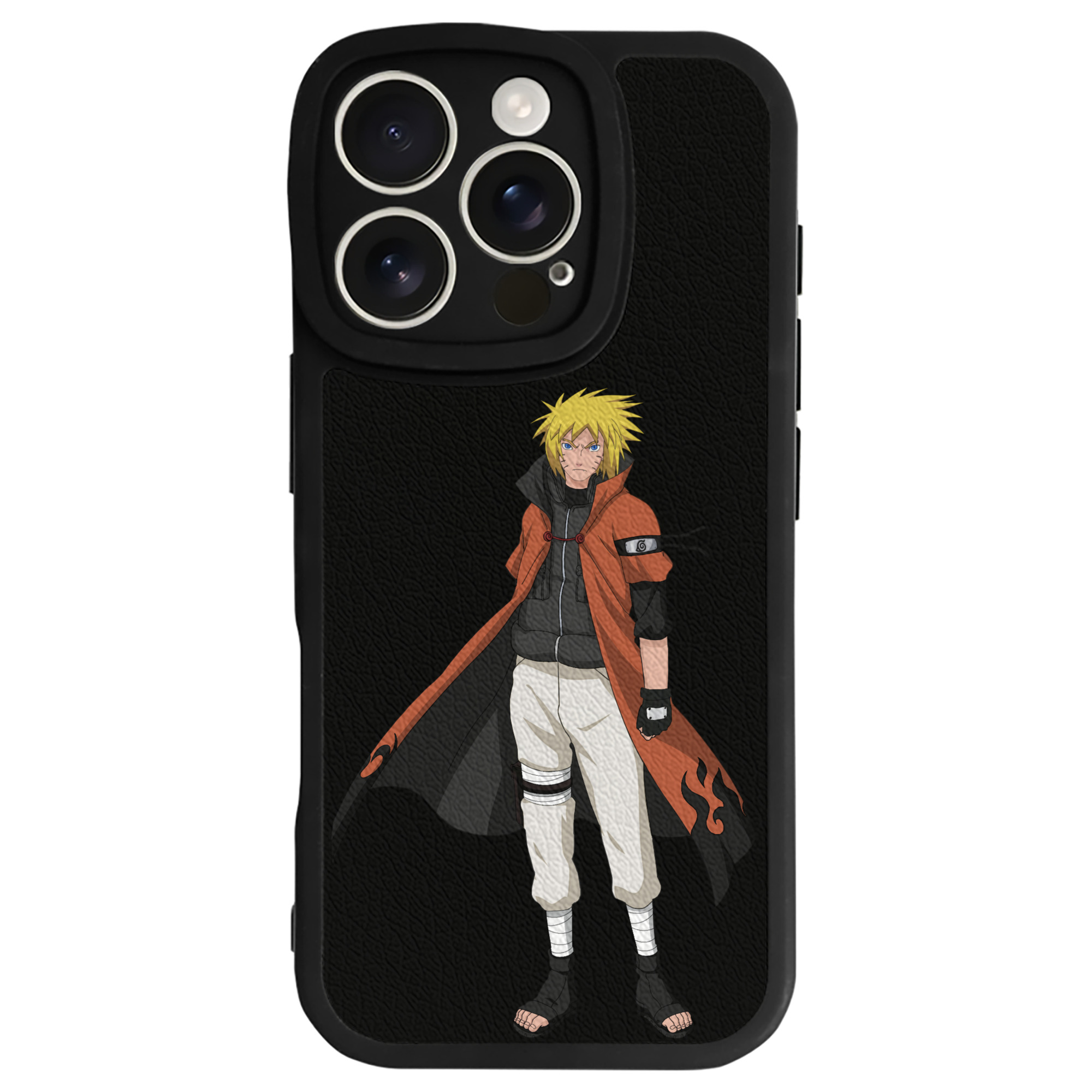 （画像用） NARUTO -ナルト- うずまき ナルト Uzumaki Naruto 【iPhone 16シリーズ対応】シリコンスマホケース（レザー調） 材質：シリコン